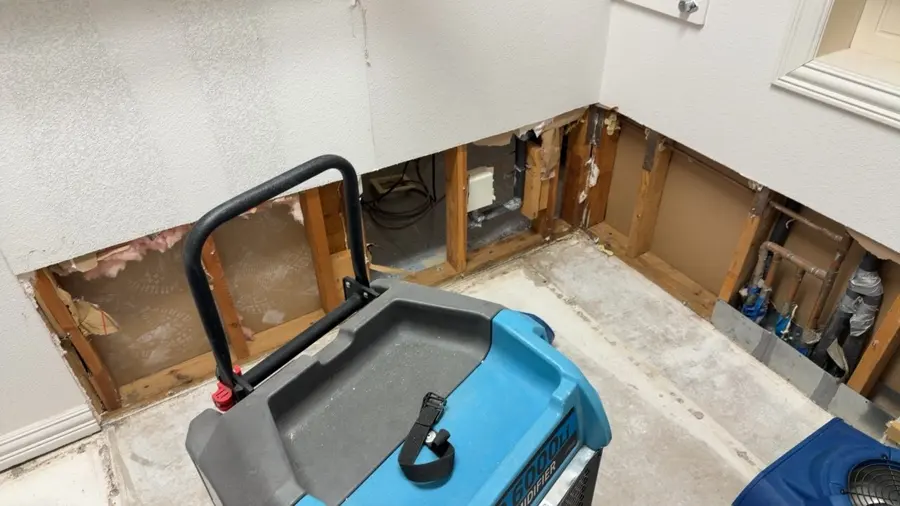 LGR dehumidifier drying a flood-cut room to the S500 goal in Punta Gorda, FL